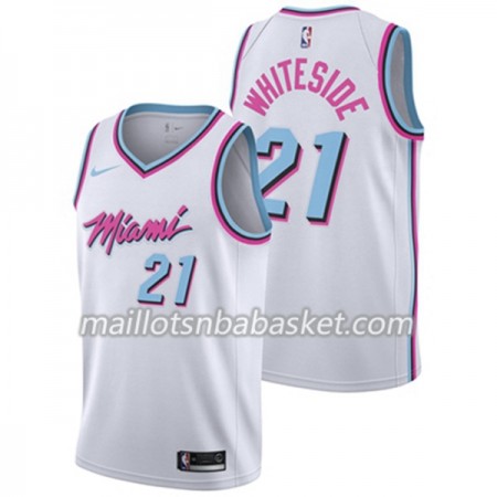 Maillot Homme Miami Heat Hassan Whiteside 21 Nike City Edition Swingman